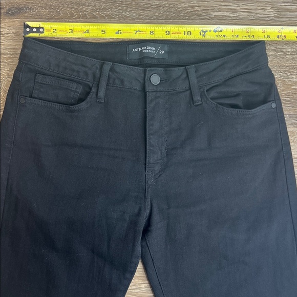 🖤 Just Black Denim Fringe Ankle Skinny Jeans – Black – Size 29 – Made in USA - Picture 9 of 12